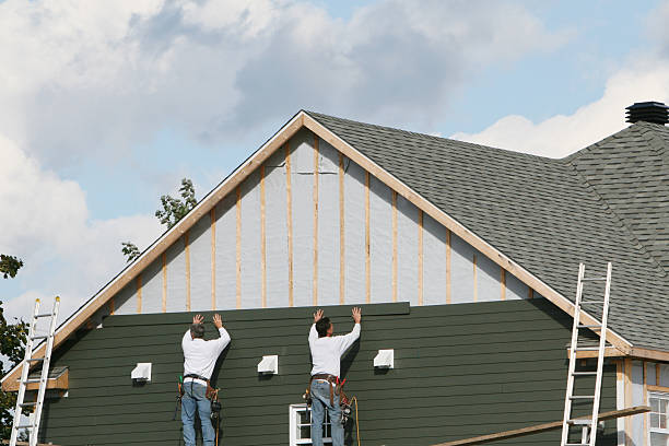 Professional Storm Damage Siding Repair technician working in Vienna, IL